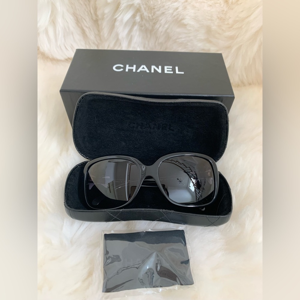 Chanel Sunglasses with white bow